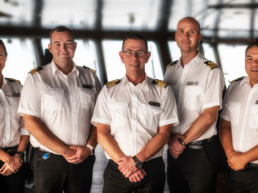 The crew onboard Hurtigruten
